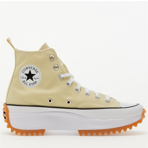 NWT Converse Run Star Hike Platform lemon drop high top Chuck Taylor sneakers - Picture 1 of 12
